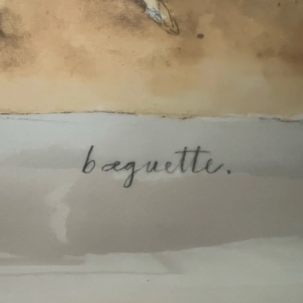 Crate & Barrel Rectangular Baguette Serving Platter